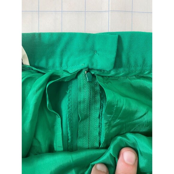Paul Stanley Womens Size 14 Wool Skirt Green Knee Length Lined - Picture 7 of 9
